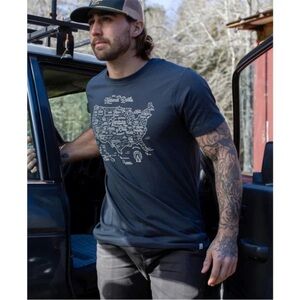 The Landmark Project NPS national parks map tee sz XL